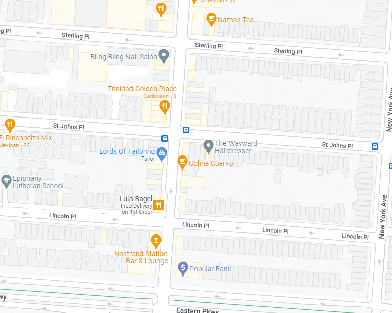 St. John Place and Nostrand Avenue