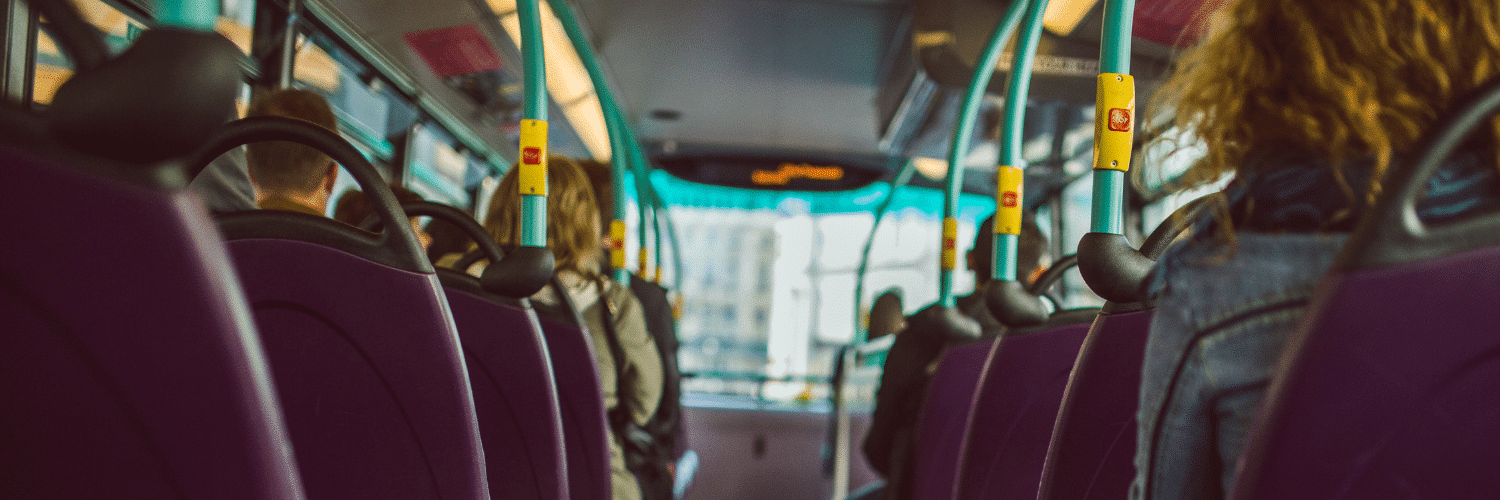 people sitting on bus