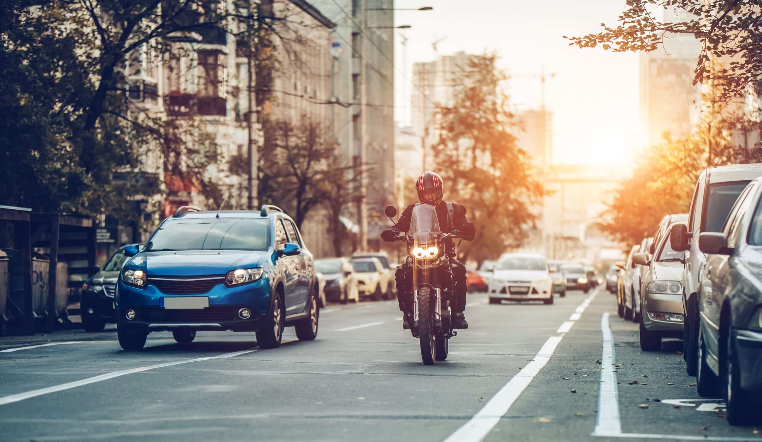 motorcycle riding in New York city