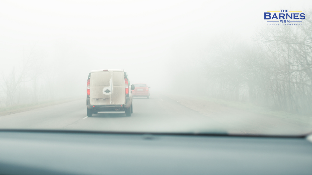 Poor visibility of the road