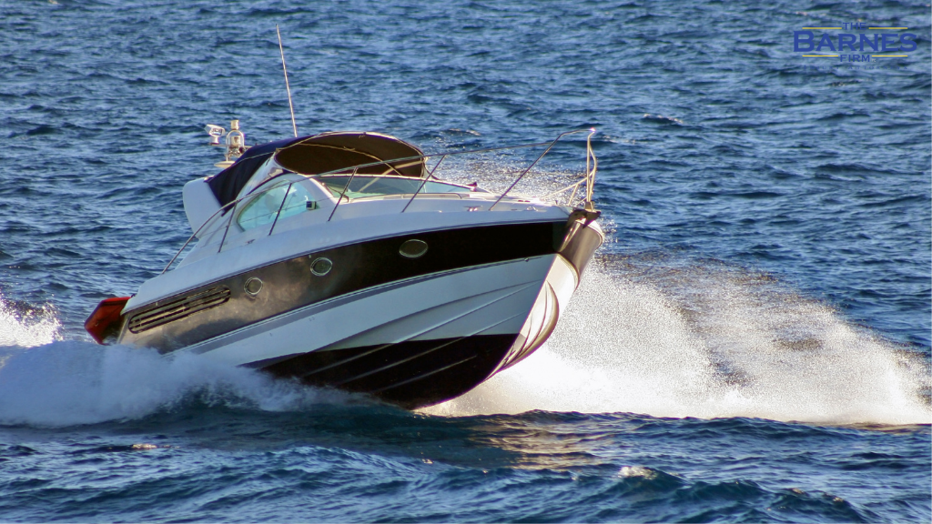 Image of a speeding boat