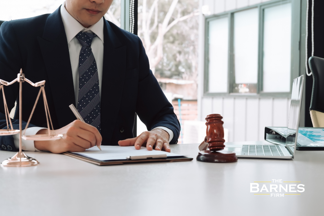 lawyer working on a personal injury case